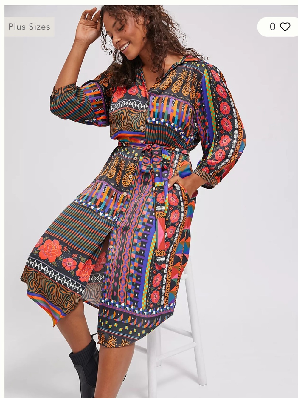 Farm Rio Ciela Midi Shirtdress - Sz S